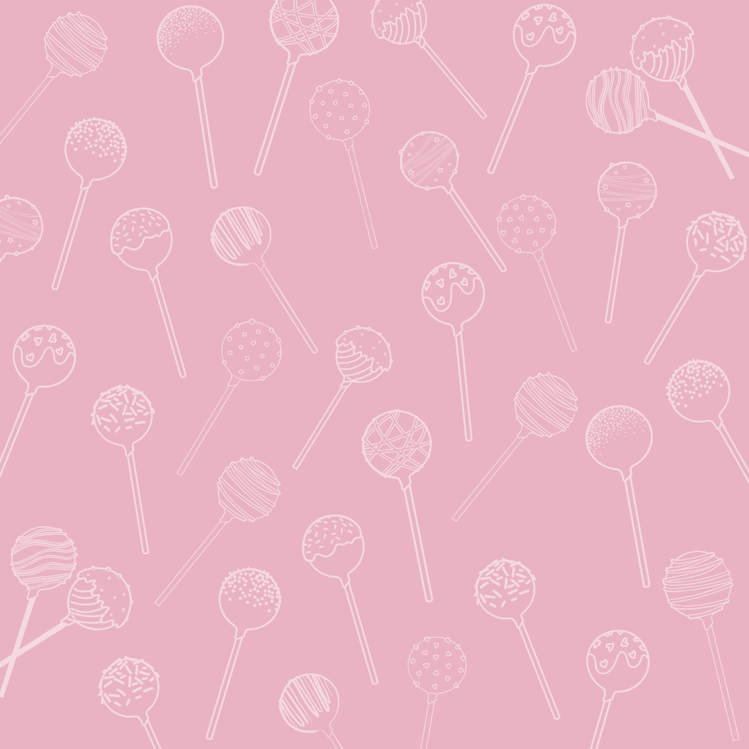 Colorful cake pops background